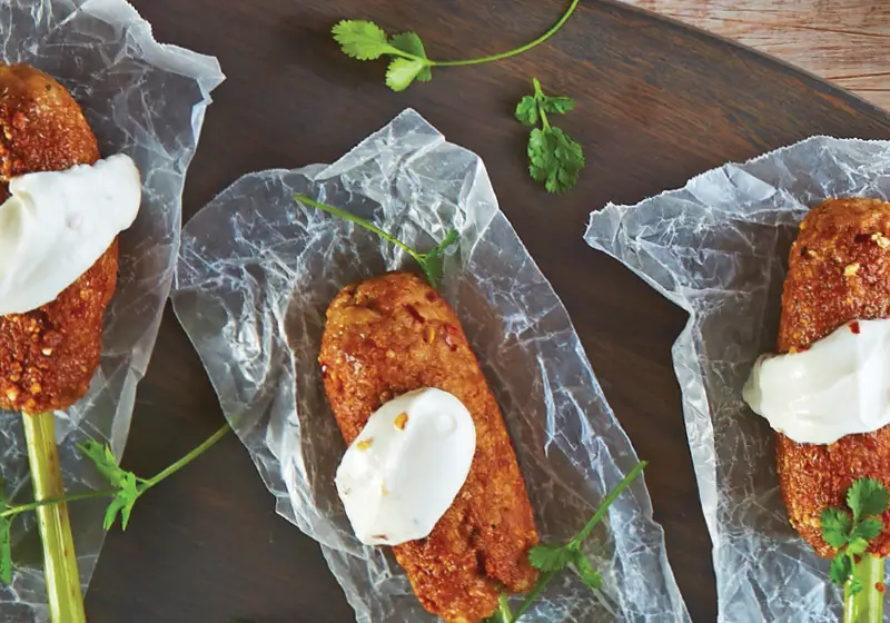 Prepare some traditional ground beef kebab