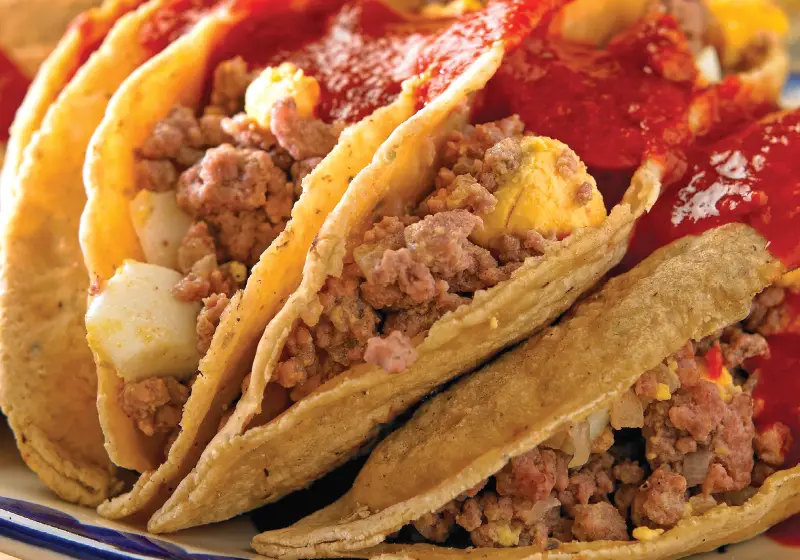 Marinated ground beef penis