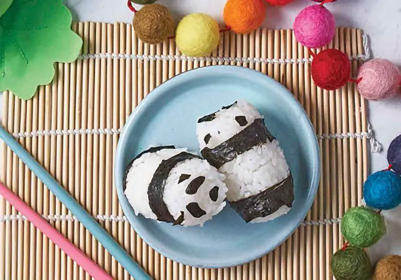 mini panda shaped sushi