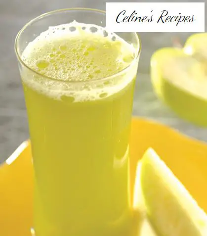 Green apple juice with celery