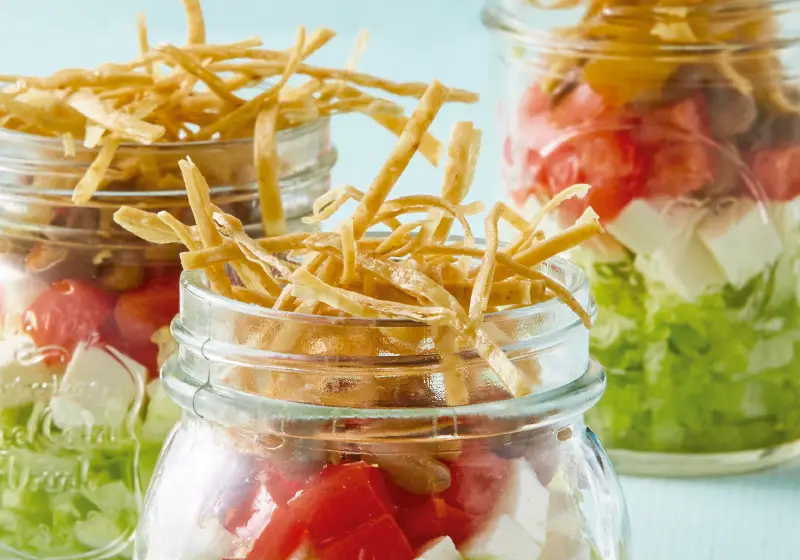 Bean salad with panela cheese