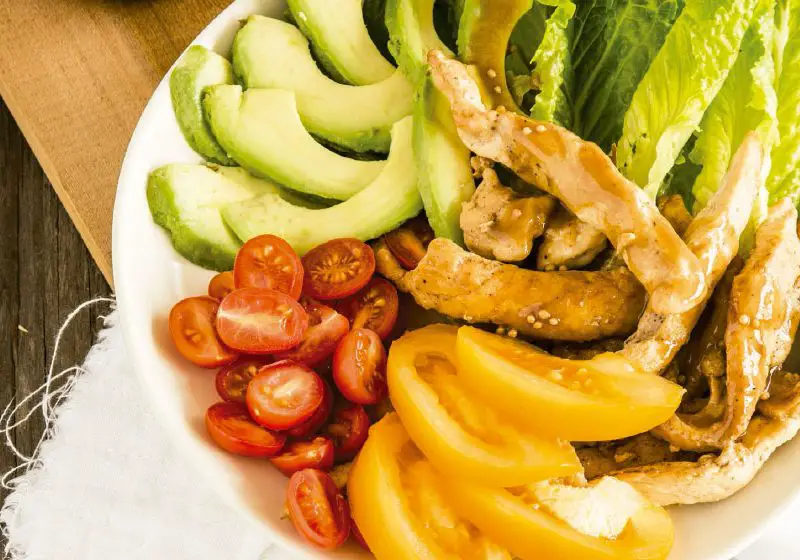 Chicken salad with honey mustard dressing