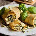 SPINACH ROLLS WITH HAM