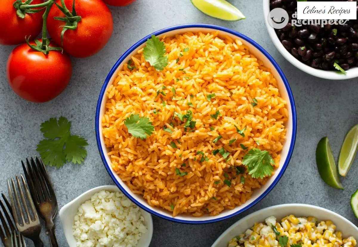 Mexican red rice. A staple in Mexican cuisine