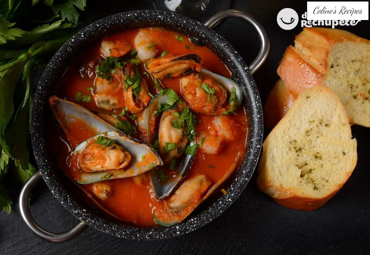 Bouillabaisse or bouillabaise soup. Traditional French fish recipe step by step