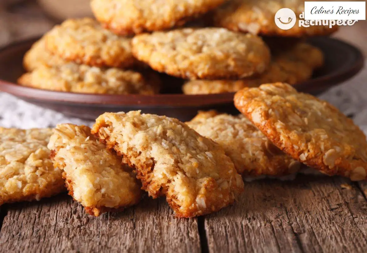 Anzac Biscuits. Recipe for great oatmeal and coconut cookies
