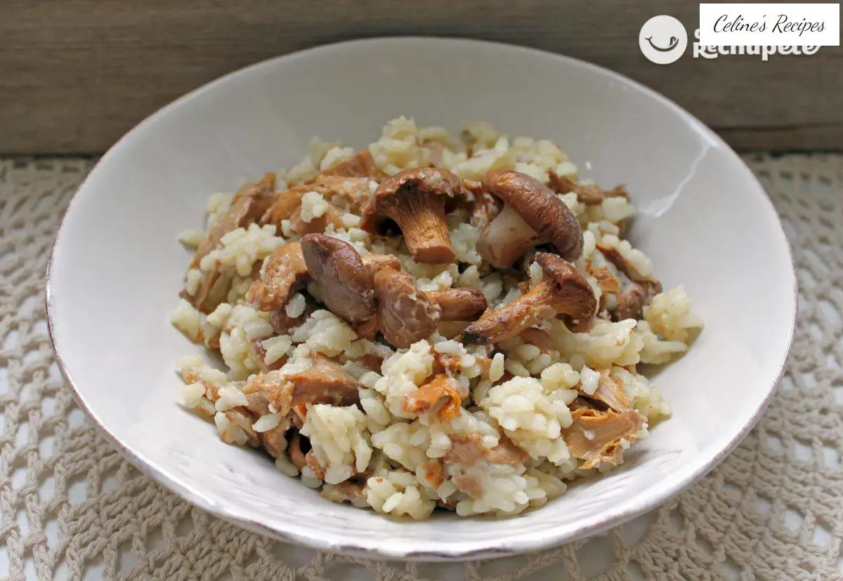 Rice with chanterelles